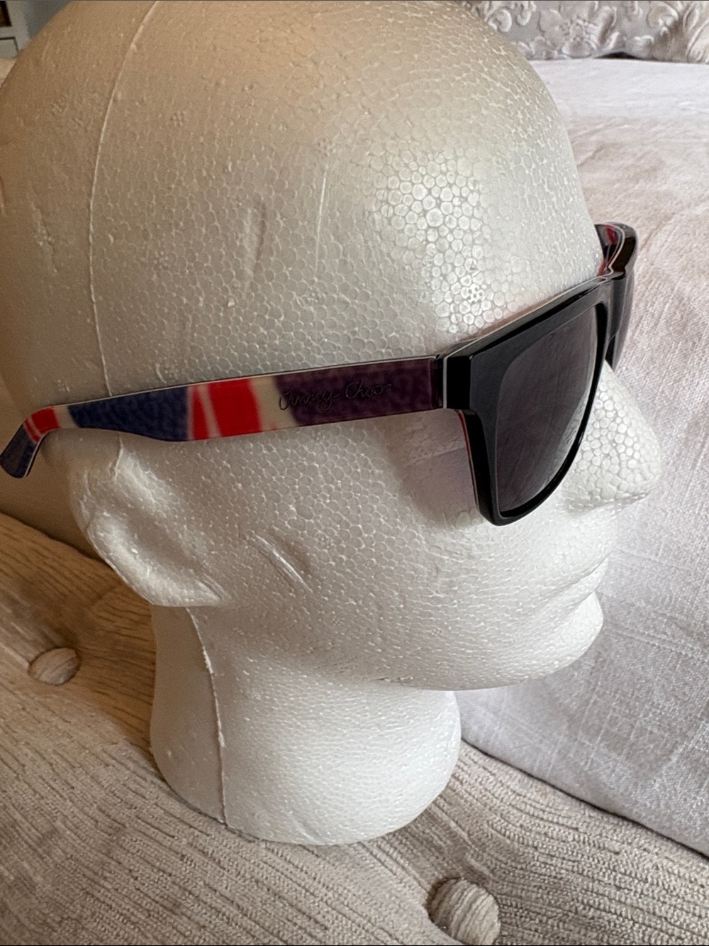 Jimmy Choo Alex/S Sunglasses with Red, Blue & Purple Temples